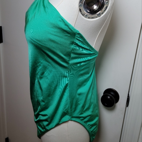 Sunshine 79 Gypset Solids High Neck One Piece Swimsuit - Seagreen - Size 12 - Picture 4 of 10